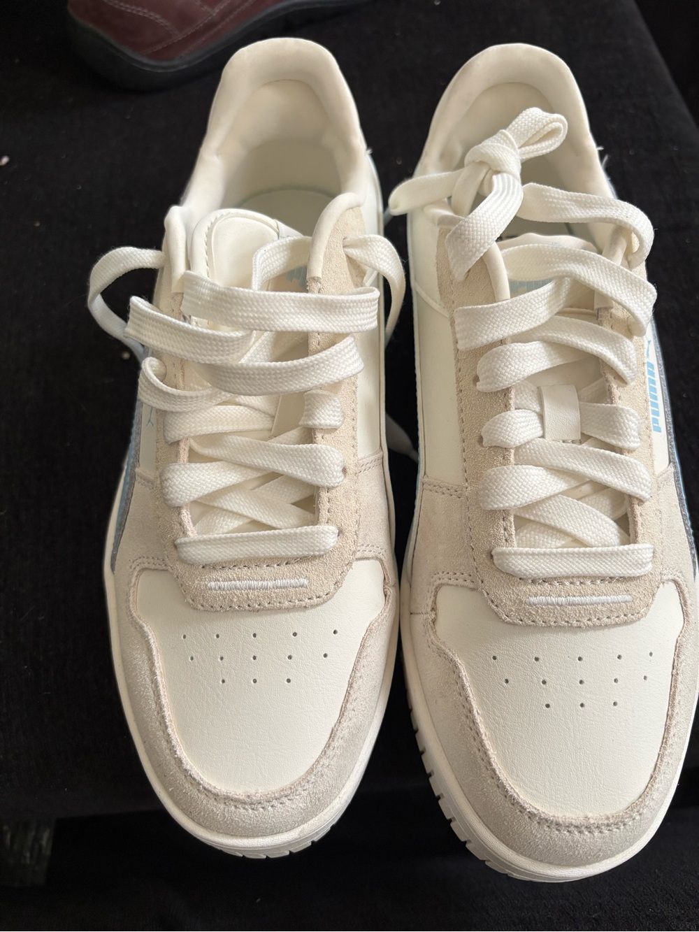 Puma Women's Cream White Low-Top Sneakers